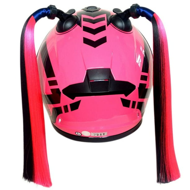 Details about / DOT Motorcycle Helmet Full Face Double Visor Motor Helmet With Personality Braid